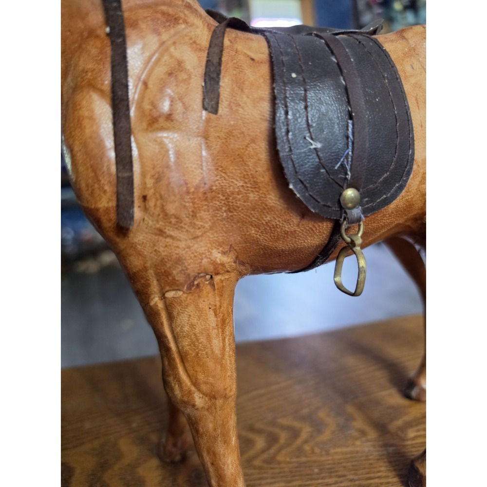 1980's Light Brown Paper Mache Horse - Picture 6 of 7